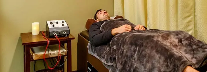 Patient On Intersegmental Traction Table